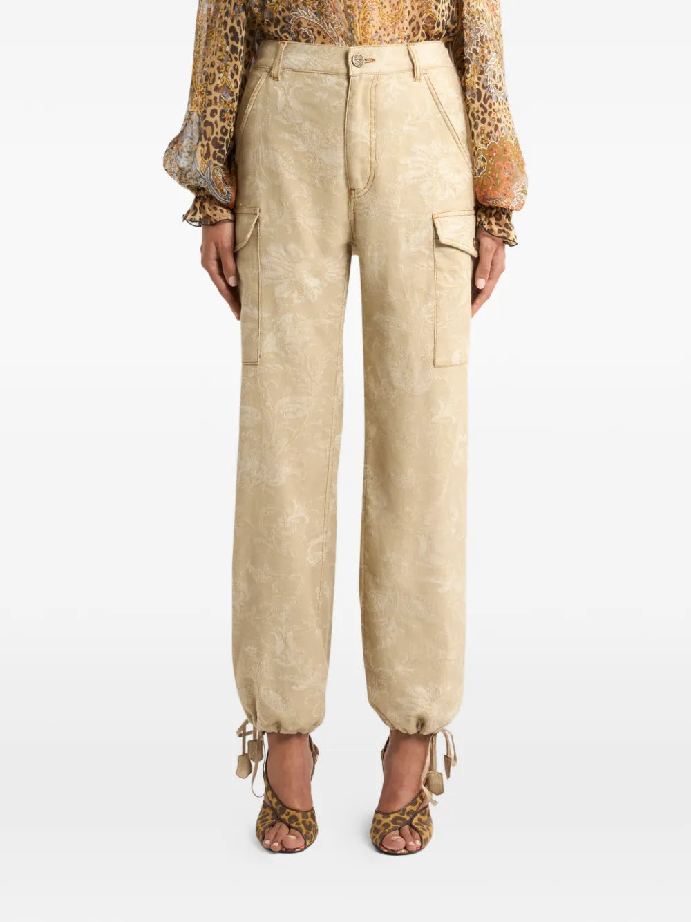 ETRO PANTALONI CARGO JACQUARD