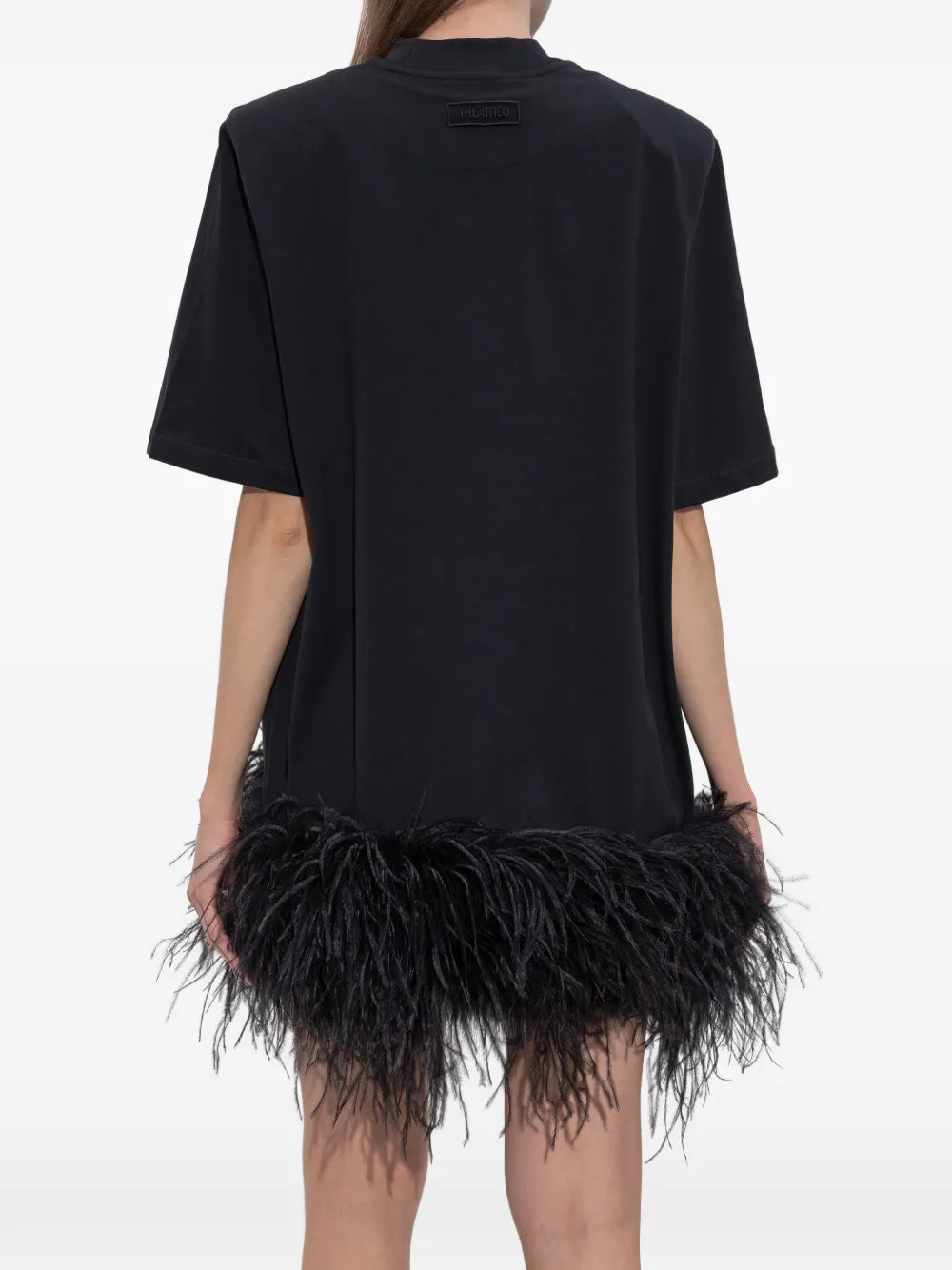 THE ATTICO ABITO MINI JERSEY BLACK
