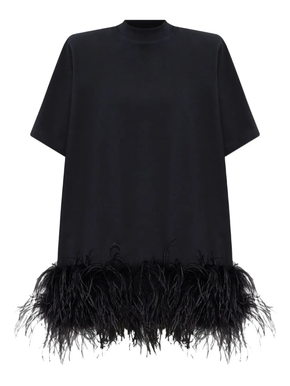 THE ATTICO ABITO MINI JERSEY BLACK