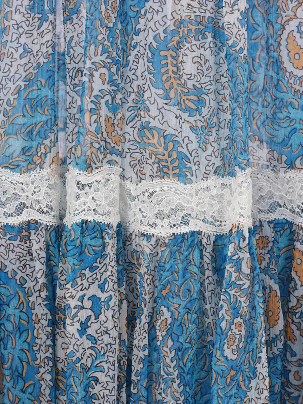 ETRO GONNA PAISLEY AZZURRO