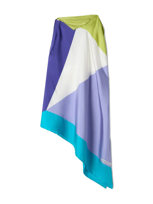 LANVIN TOP GRAPHIC ASIMMETRICO