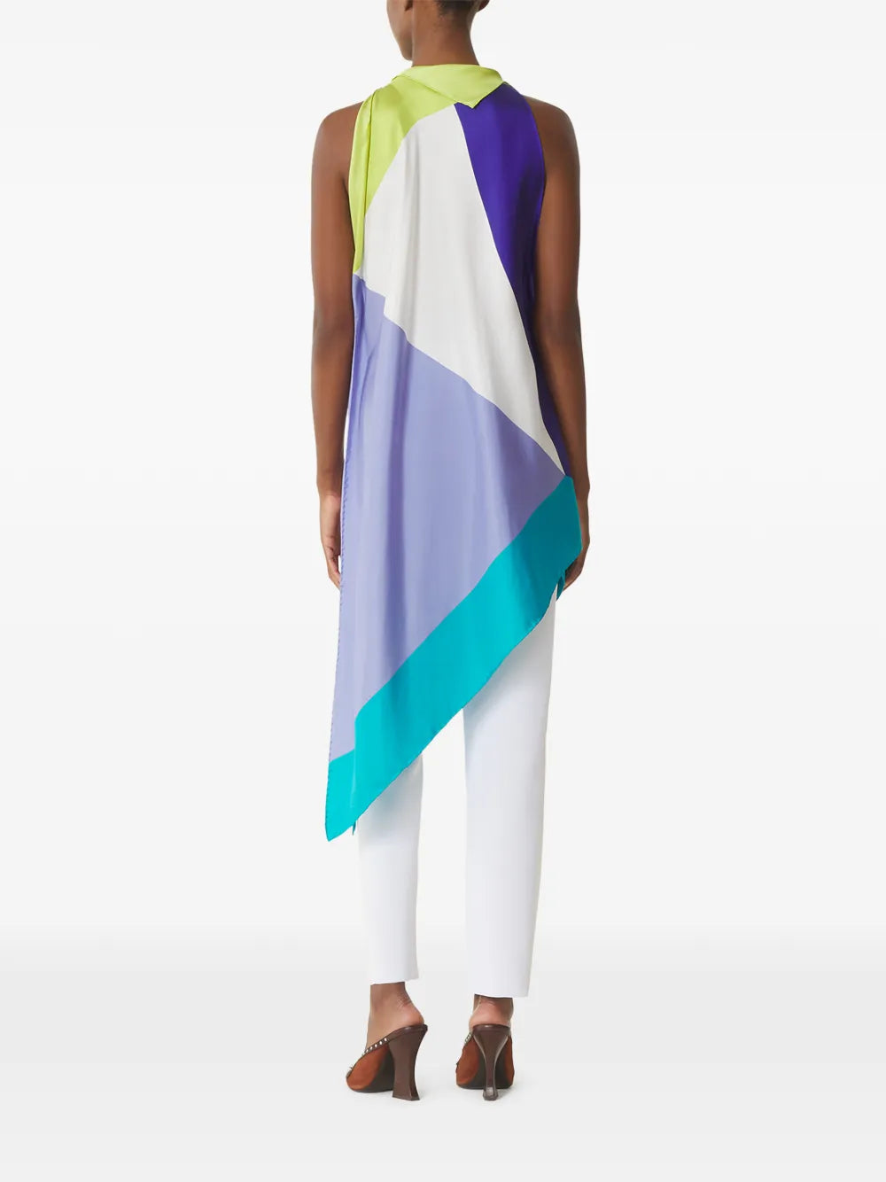 LANVIN TOP GRAPHIC ASIMMETRICO
