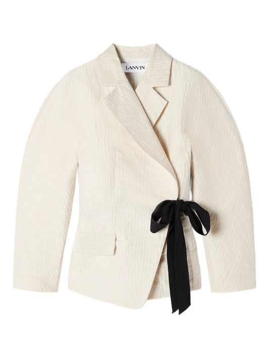 LANVIN BLAZER CON NODO AVORIO