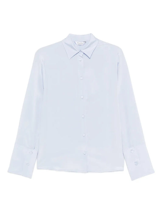 MAX MARA CAMICIA VELIERO AZZURRO