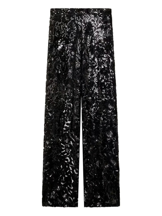 GOLDEN GOOSE PANTALONI ONIA  BLACK