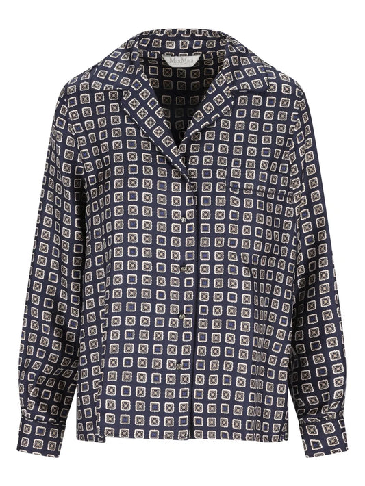 MAX MARA CAMICIA DISCO BLU
