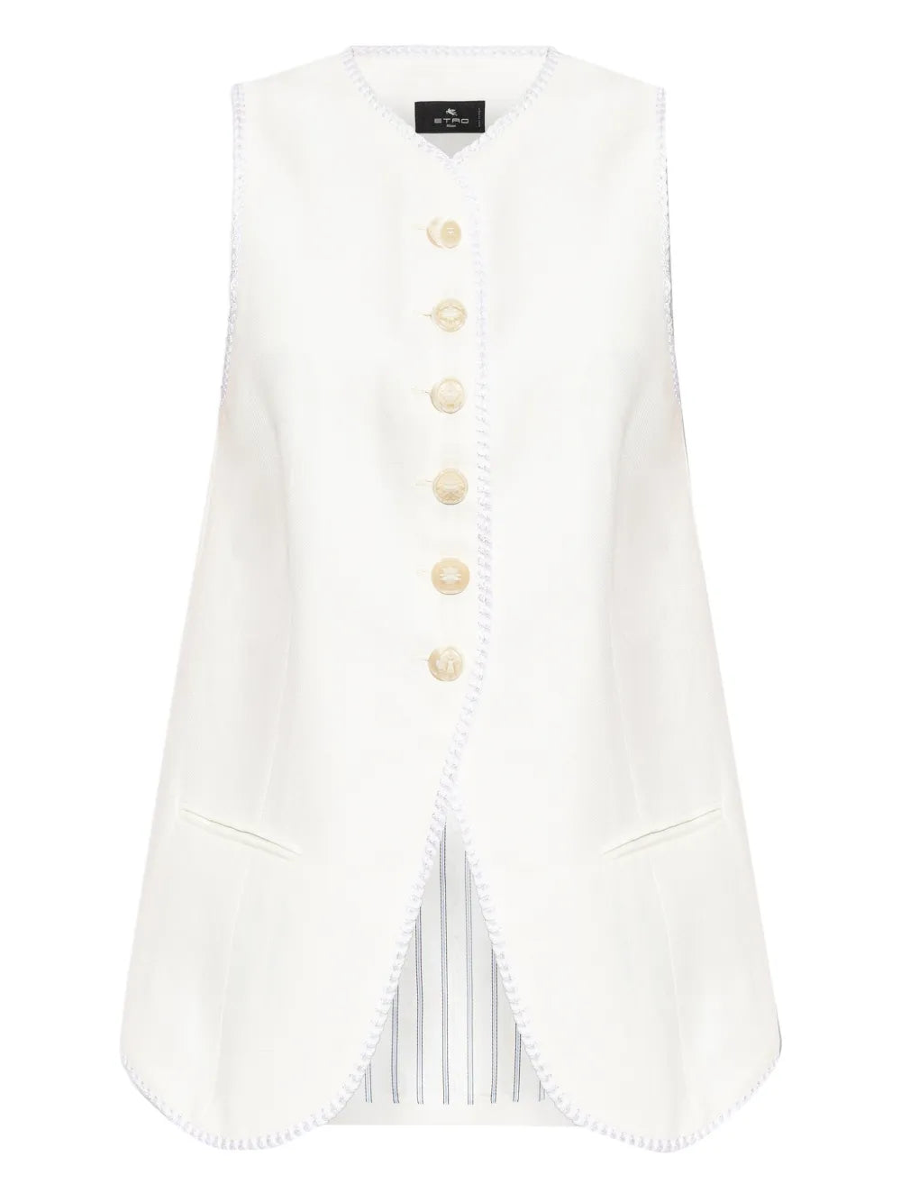 ETRO GILET BIANCO
