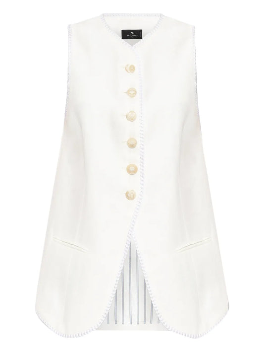 ETRO GILET BIANCO