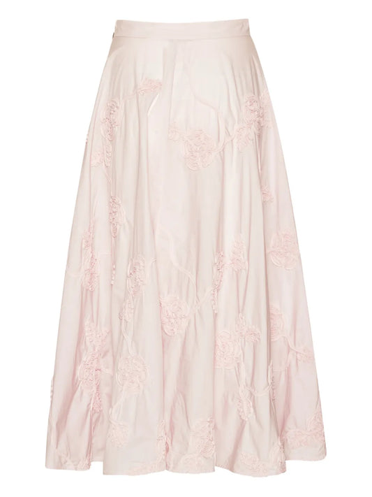 ROTATE GONNA FLOWER MAXI ROSA