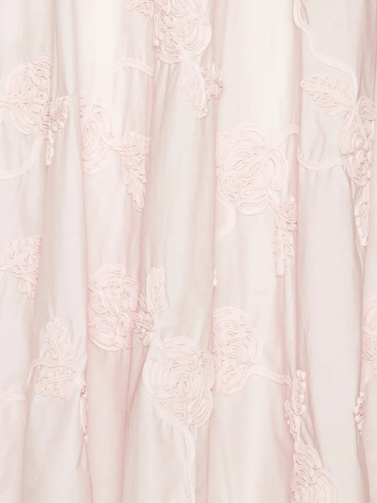 ROTATE GONNA FLOWER MAXI ROSA