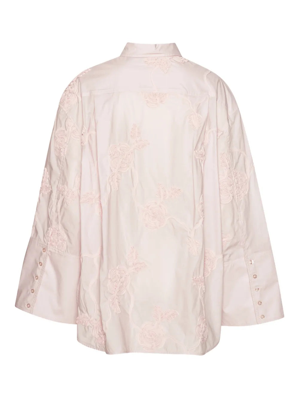 ROTATE CAMICIA FLOWER OVERSIZE ORCHID