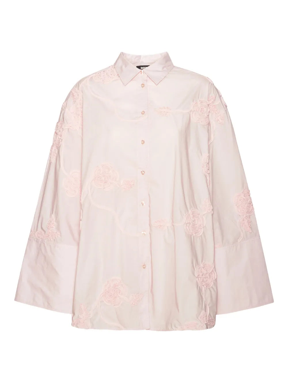 ROTATE CAMICIA FLOWER OVERSIZE ORCHID