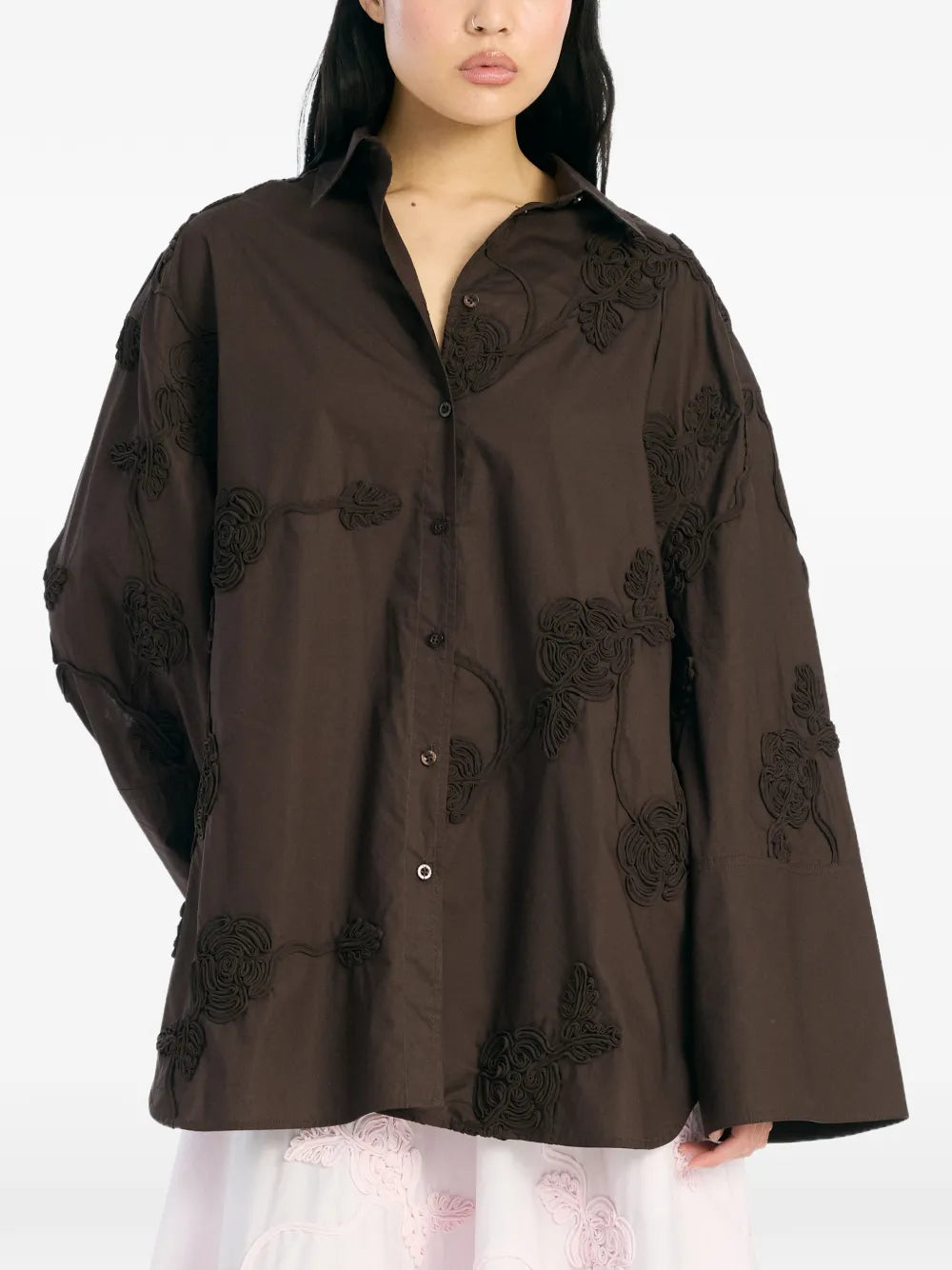 ROTATE CAMICIA FLOWER OVERSIZE MOLE'