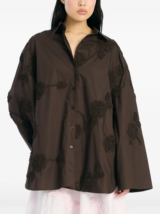 ROTATE CAMICIA FLOWER OVERSIZE MOLE'