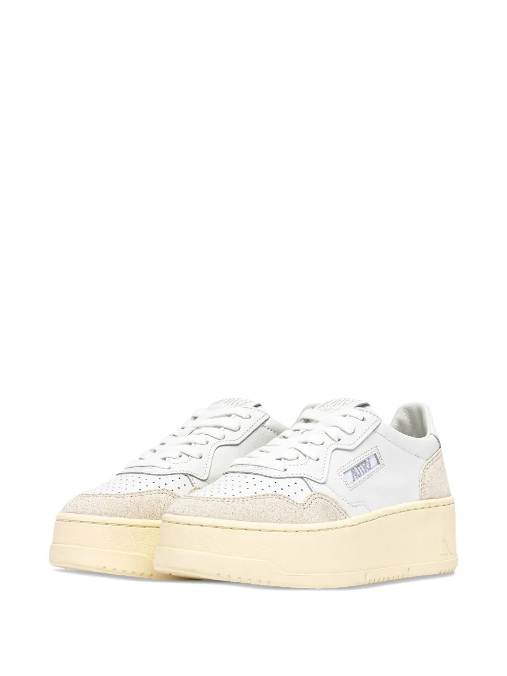 AUTRY SNEAKERS PLATFORM WHITE GREY