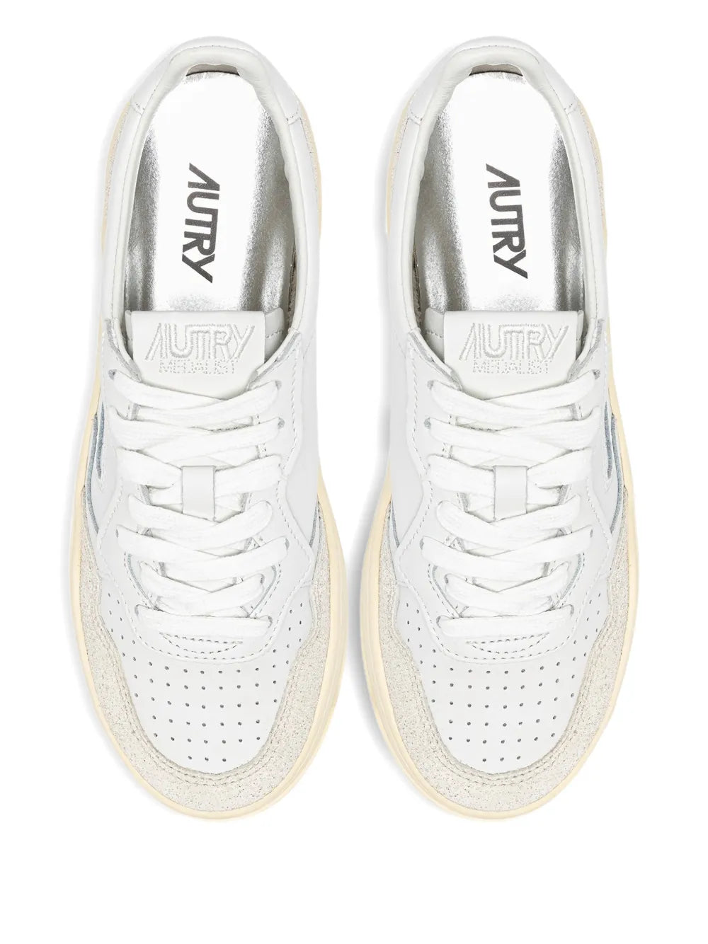 AUTRY SNEAKERS PLATFORM WHITE GREY
