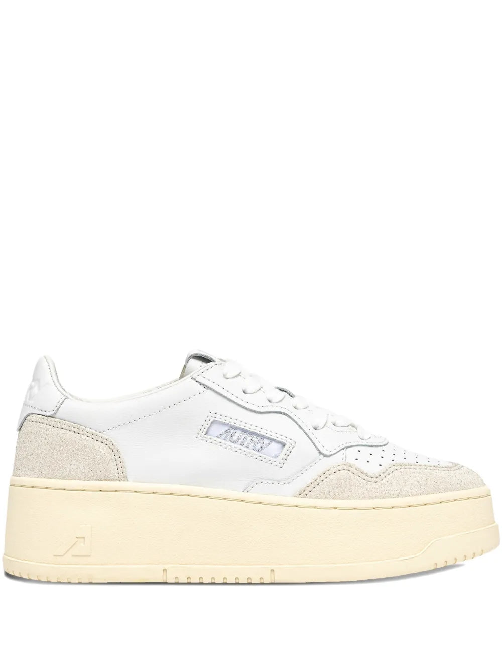 AUTRY SNEAKERS PLATFORM WHITE GREY