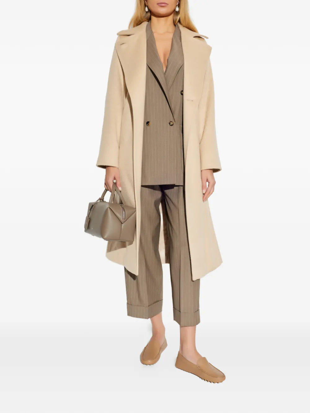 MAX MARA CAPPOTTO RICCIO ALBINO