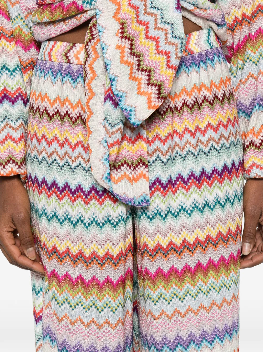 MISSONI PANTALONE ZIG ZAG MULTICOLOR