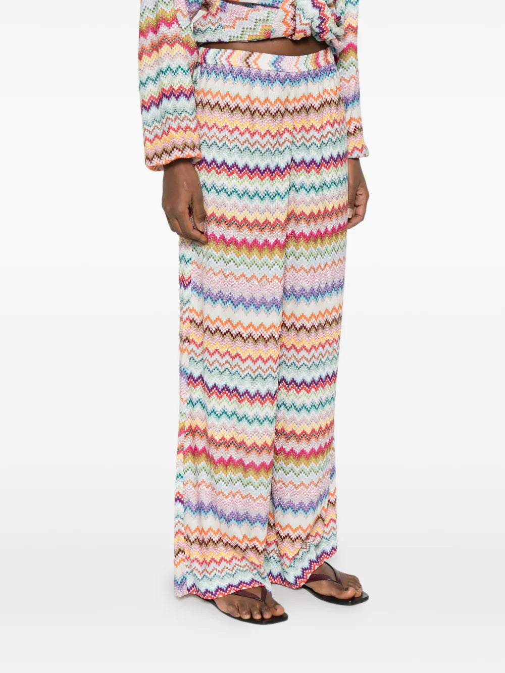 MISSONI PANTALONE ZIG ZAG MULTICOLOR