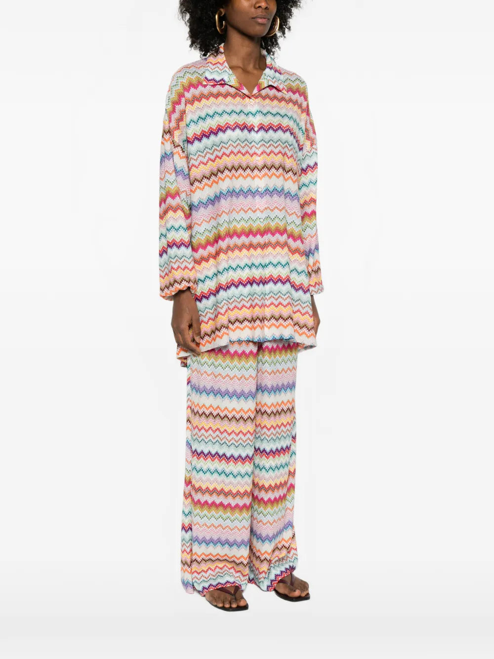 MISSONI CAMICIA CHEVRON ZIG ZAG MULTICOLOR