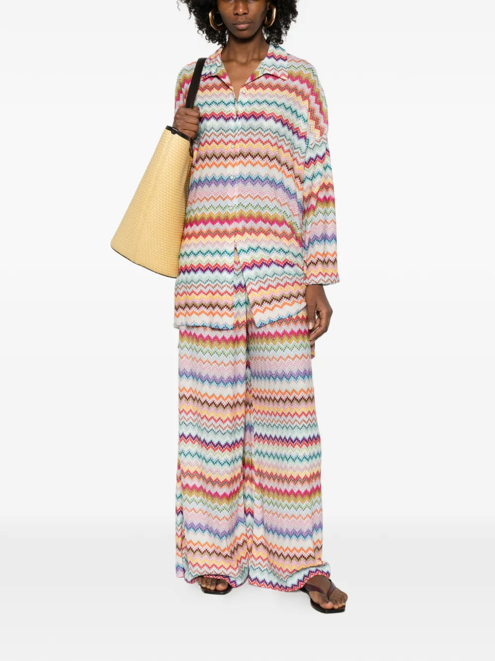 MISSONI CAMICIA CHEVRON ZIG ZAG MULTICOLOR