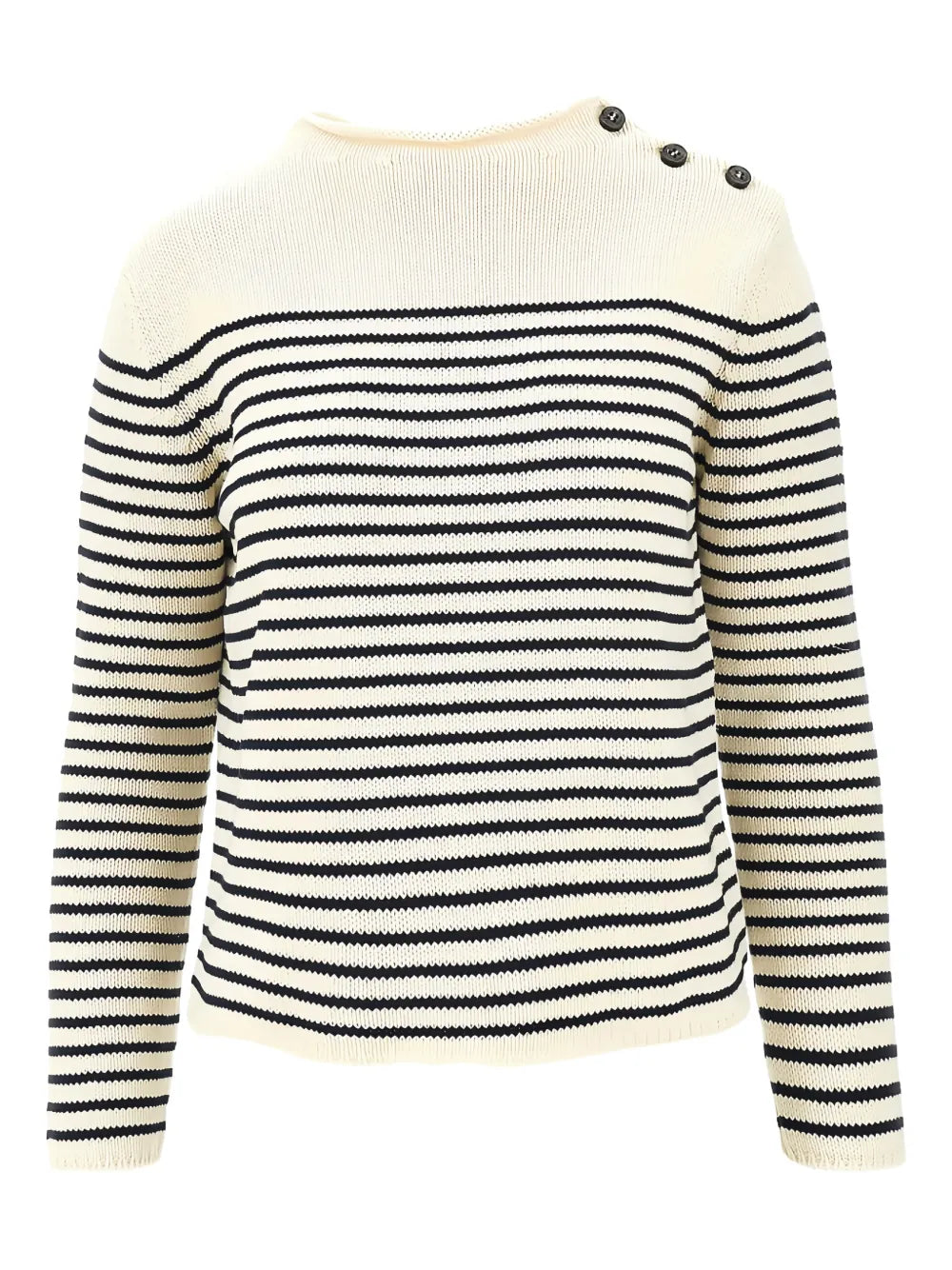 WEEKEND MAX MARA MAGLIONE QUADRO ECRU/BLU