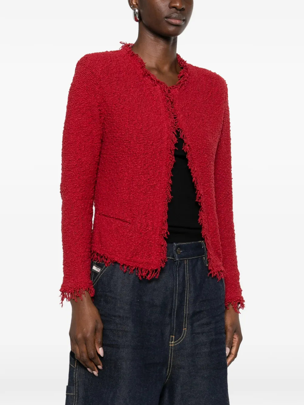 IRO GIACCA SHAVANI RASPBERRY