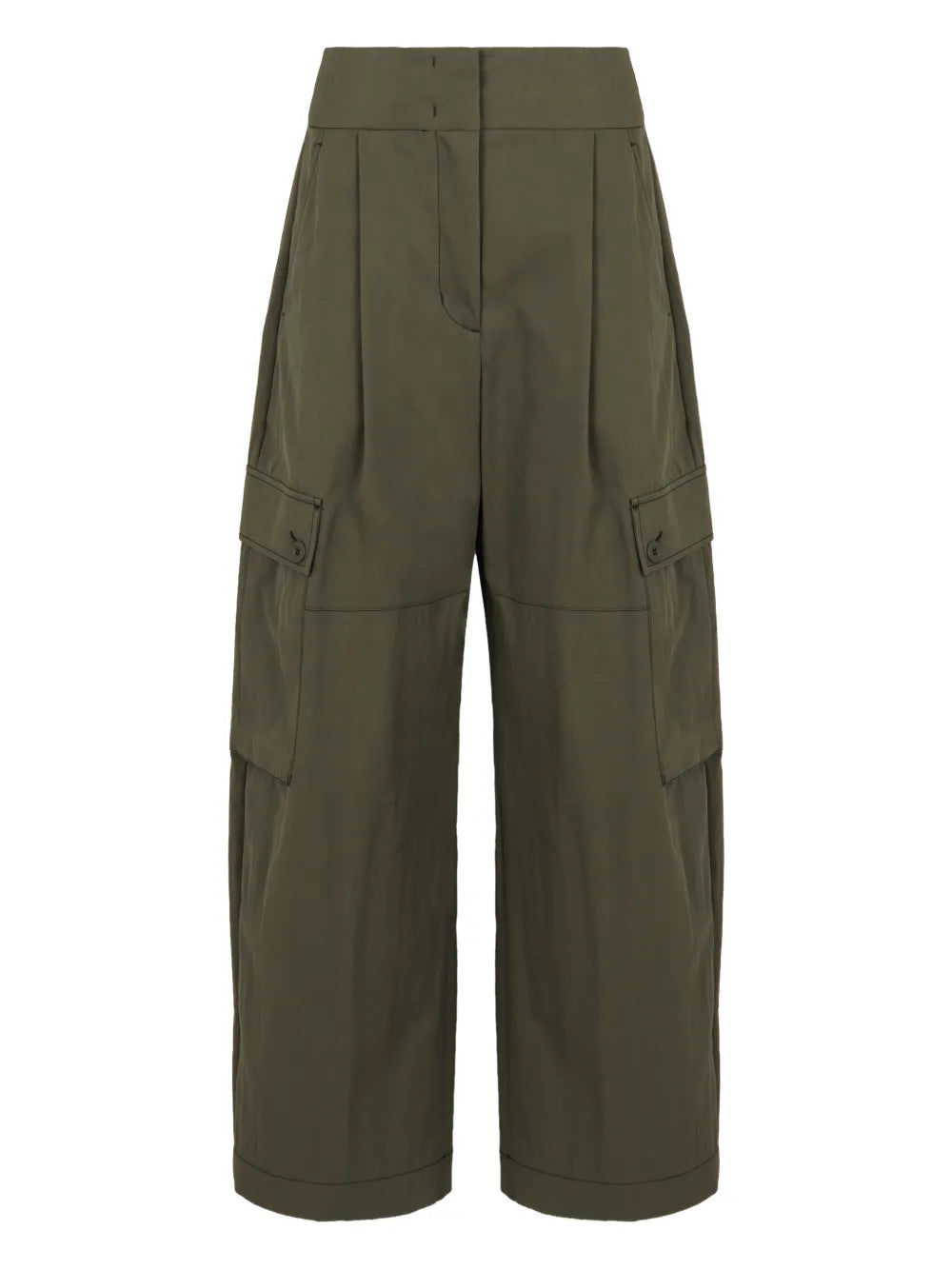 WEEKEND MAX MARA PANTALONE AQUILA MILITARE