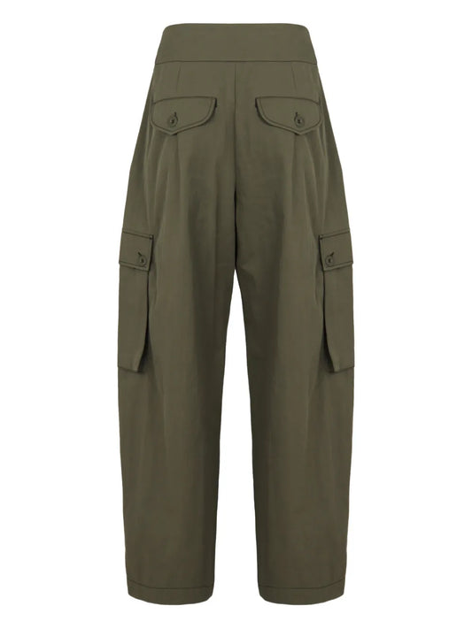 WEEKEND MAX MARA PANTALONE AQUILA MILITARE