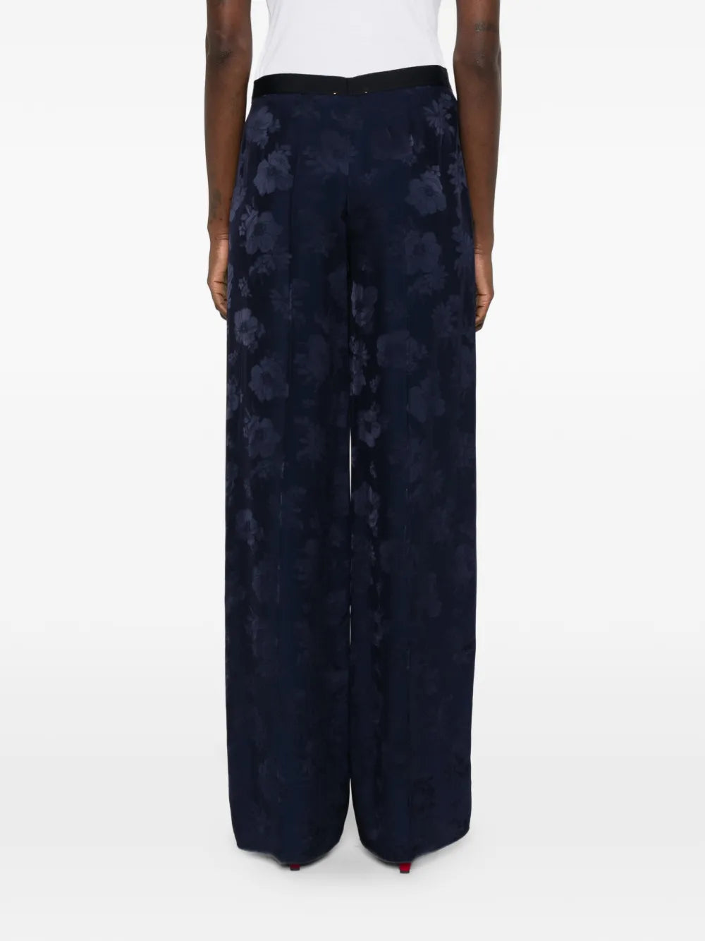 FORTE FORTE PANTALONI FIORI NOTTE
