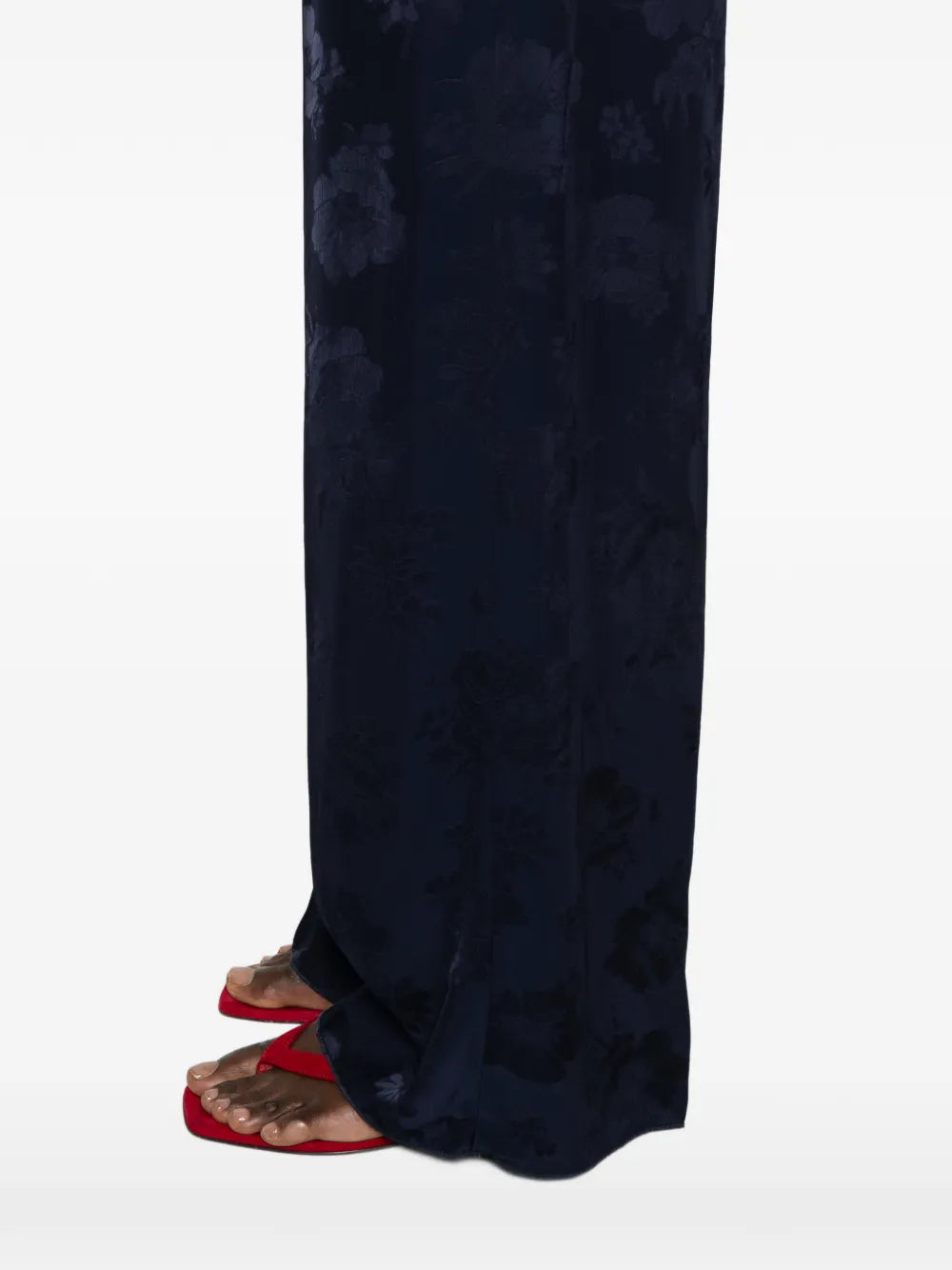 FORTE FORTE PANTALONI FIORI NOTTE