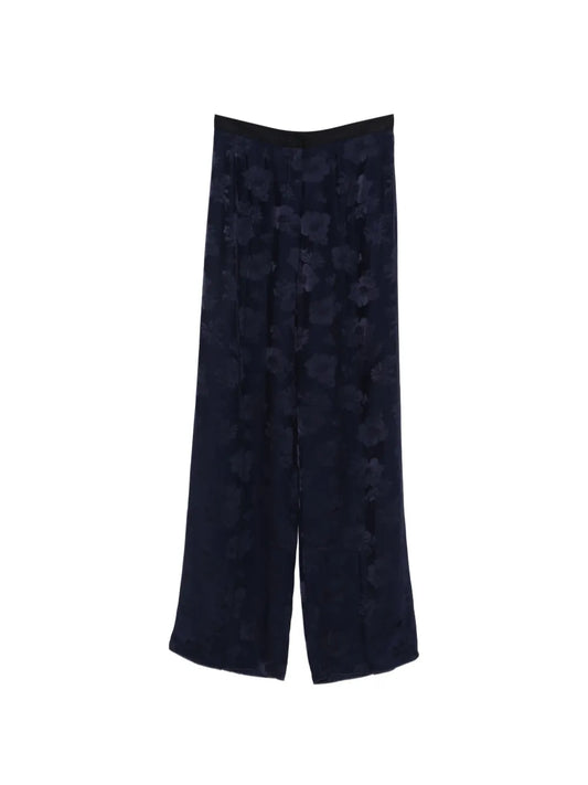 FORTE FORTE PANTALONI FIORI NOTTE