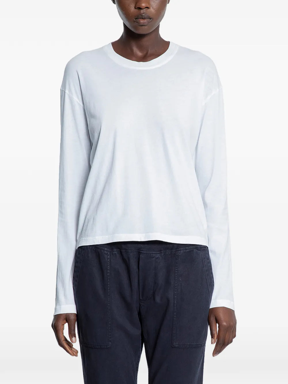 JAMES PERSE T SHIRT MANICA LUNGA WHITE