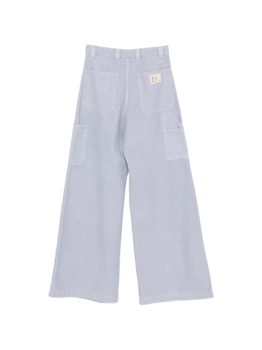 WEEKEND MAX MARA PANTALONE SKIPPER AZZURRO