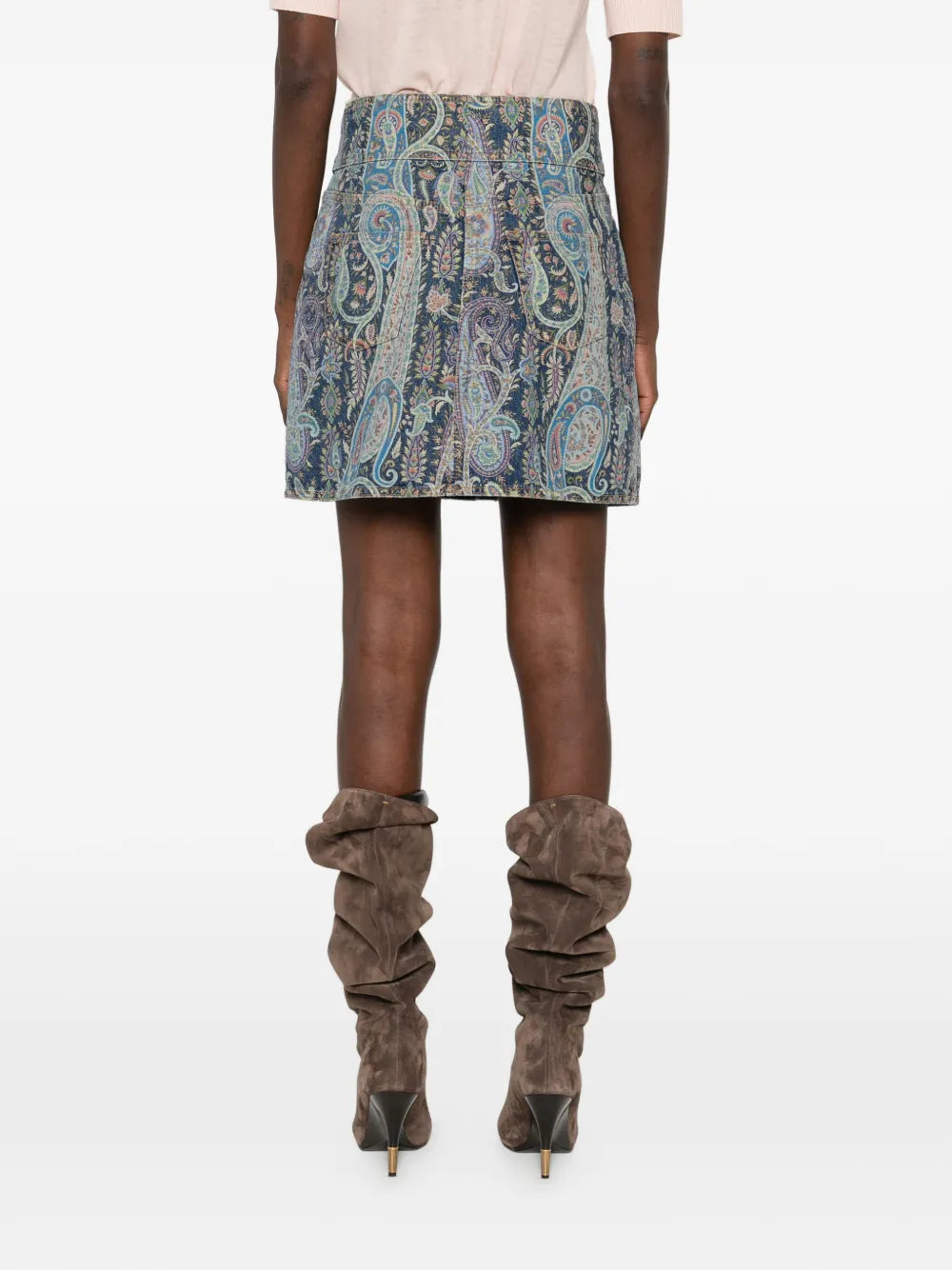 ETRO GONNA PAISLEY AZZURRO