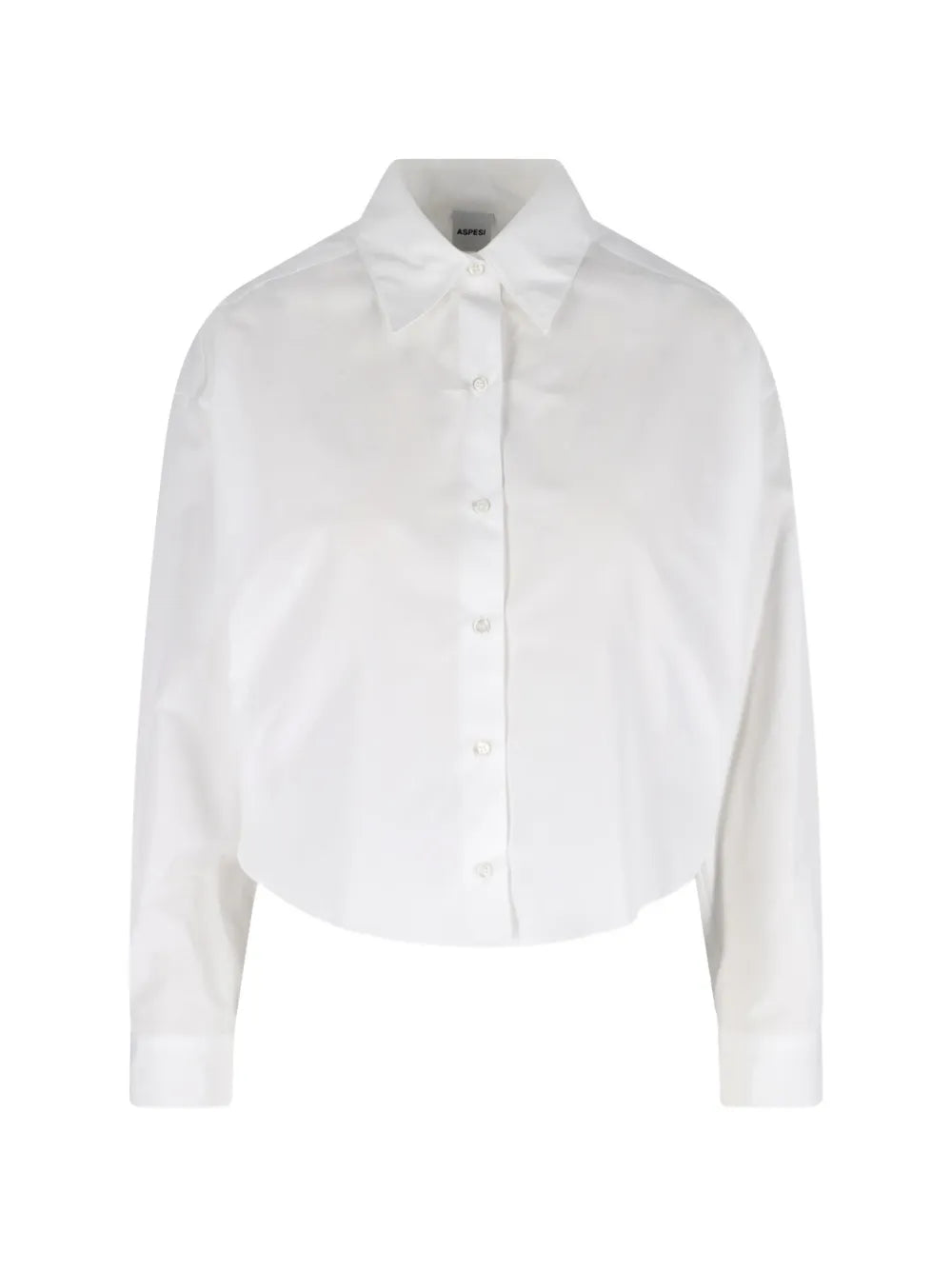 ASPES CAMICIA CROP BIANCA