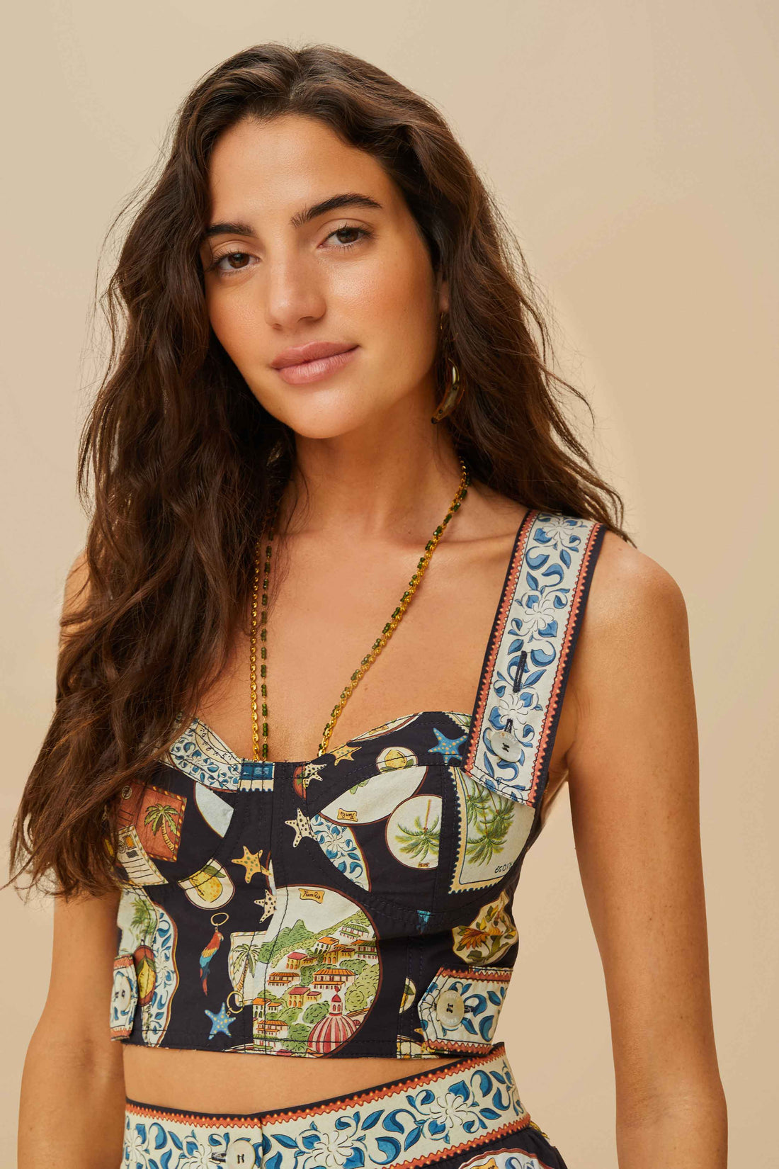 FARM RIO TOP SOUVENIR BLACK