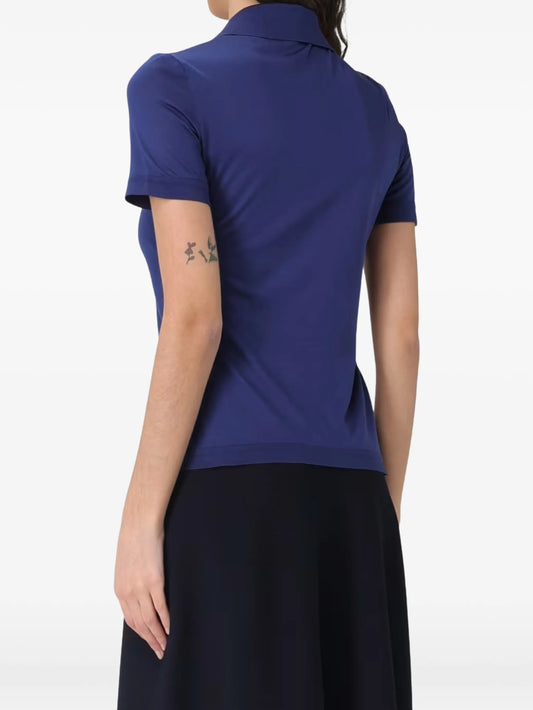 MAX MARA MAGLIA POLO BELLICO BLU