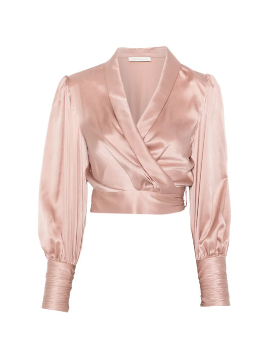 ZIMMERMANN CAMICIA SETA ROSE