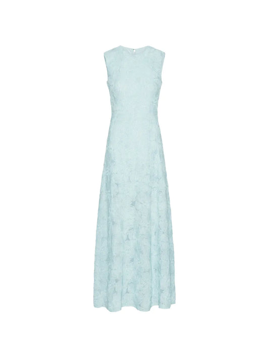 ROTATE ABITO MESH MAXI AZZURRO