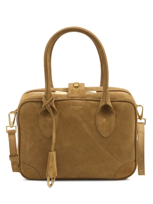 GOLDEN GOOSE BORSA VITA SUEDE CAMMELLO