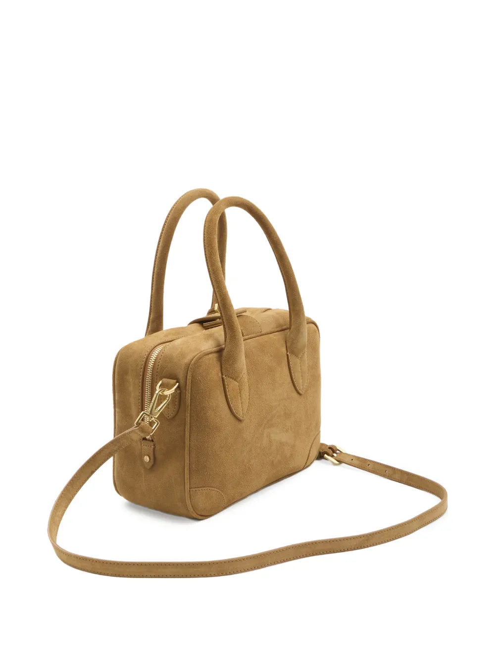 GOLDEN GOOSE BORSA VITA SUEDE CAMMELLO