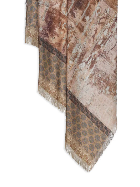PIERRE-LOUIS MASCIA SCIARPA FOULARD MARRONE