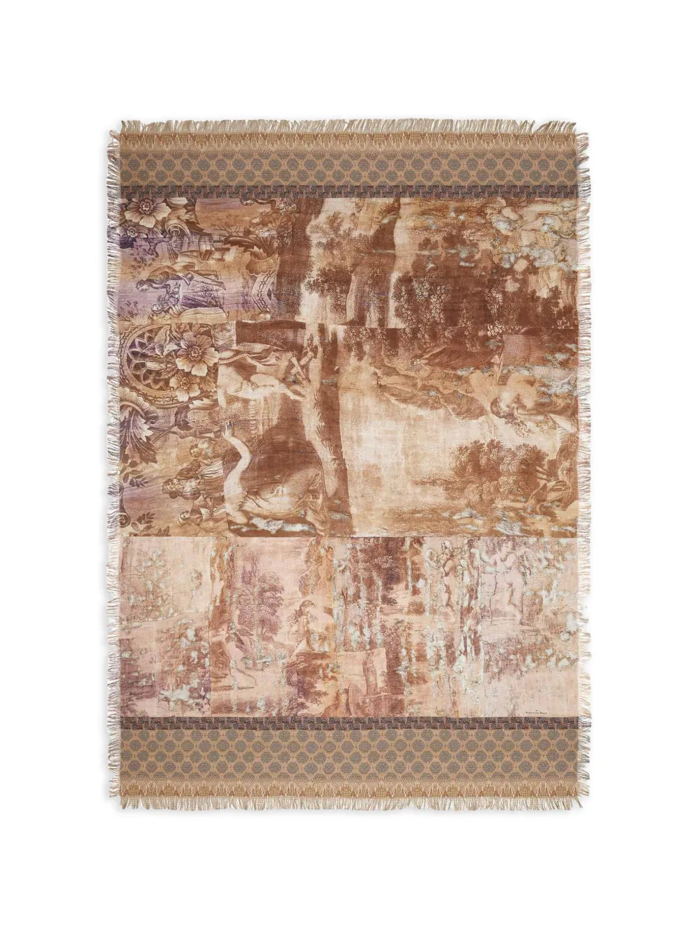 PIERRE-LOUIS MASCIA SCIARPA FOULARD MARRONE