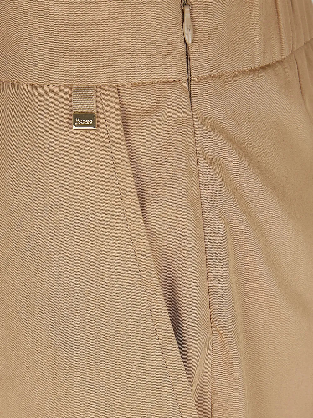 HERNO PANTALONI RISVOLTO CAMMELLO