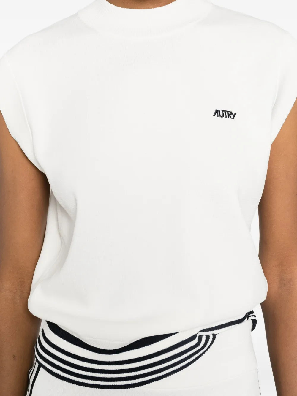 AUTRY GILET MAGLIA WHITE