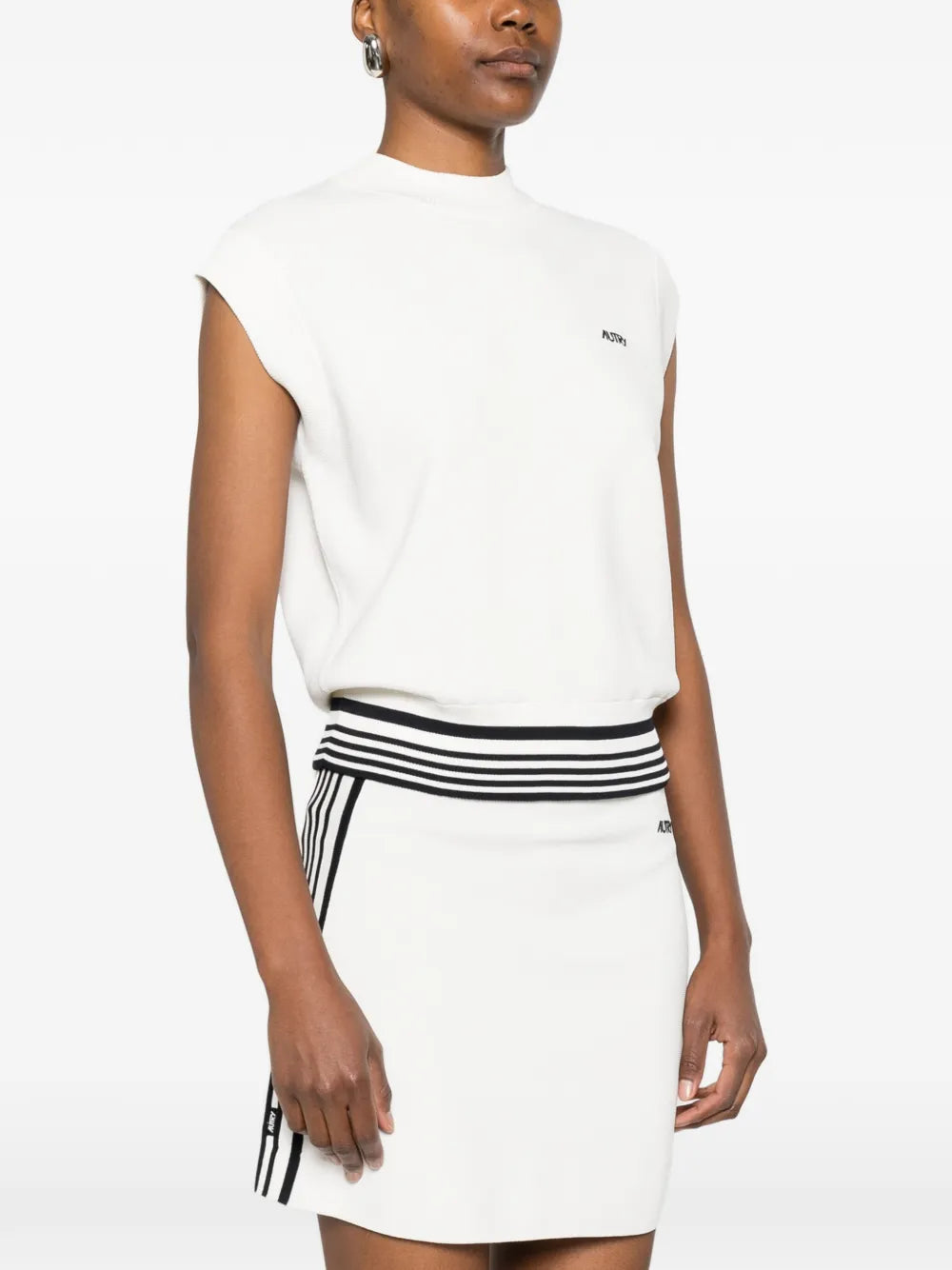 AUTRY GILET MAGLIA WHITE