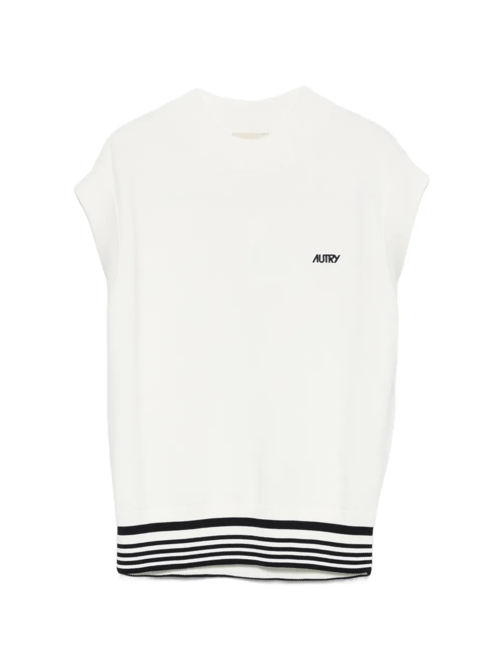 AUTRY GILET MAGLIA WHITE