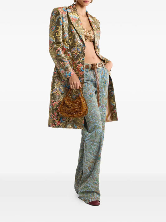 ETRO JEANS PAISLEY AZZURRO